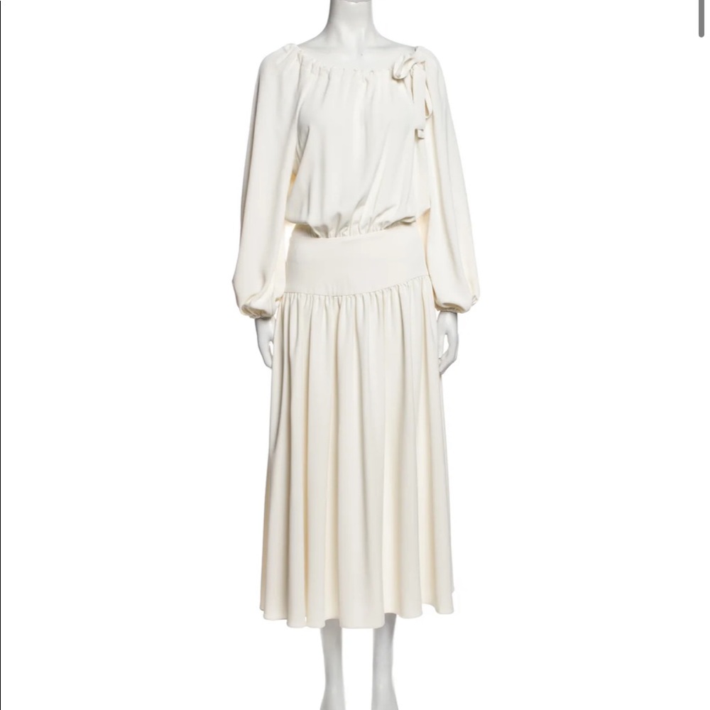 ZIMMERMANN White Drop Waist Dress